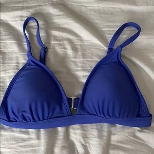 Blue bikini top
